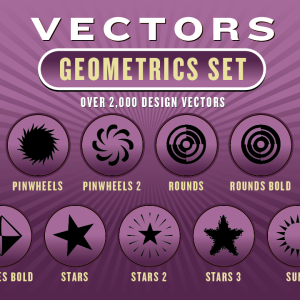 Geometrics Vectors Set: 2,000 Designs